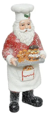 Produktbild von Nikolausfigur mit Tablett und Plätzchen, 28 cm