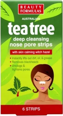 Immagine prodotto di Strisce nasali con olio di Tea Tree Beauty Formulas - Confezione da 6