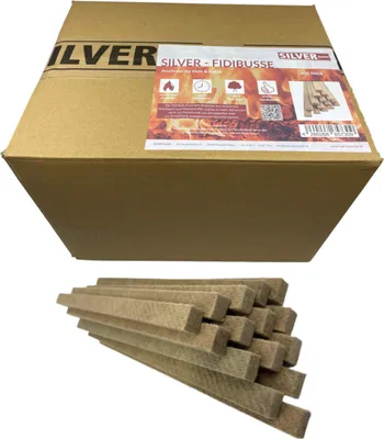 Produktbild von SILVER GmbH 400 SILVER FIDIBUSSE Anzünder | Kaminanzünder | Ofenanzünder | Grillanzünder