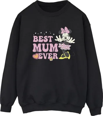 Produktbild von Disney - "Best Mum Ever" Sweatshirt für Damen BI29007 (S) (Schwarz)
