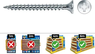 Produktbild von Schraubenkasten CELO 250 Stück Verzinkt (4,5 x 60 mm)