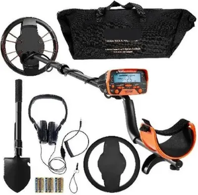 Produktbild von Professioneller Metalldetektor – 10-Zoll-Wasserdichte Suchspule – LCD-Display – 7 Suchmodi – Verstellbarer Griff