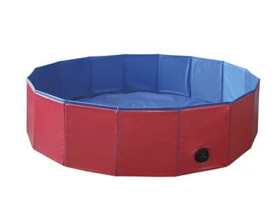 Produktbild von Nobby Pet Dog Pool, L, rot-blau, Ø 160 x 30 cm
