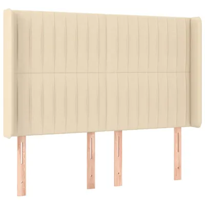 Produktbild von vidaXL Kopfteil mit Ohren Creme 147x16x118/128 cm Stoff