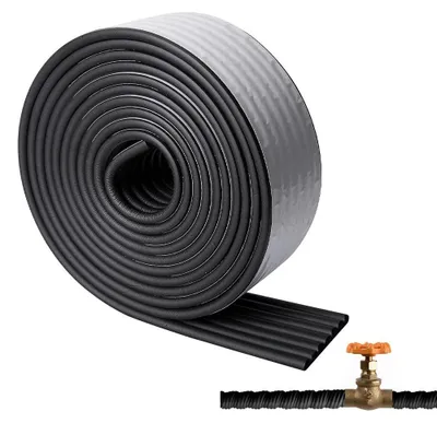 Productafbeelding van Buisisolatie voor buiten, zelfklevend schuimrubber, 5 m voor vorstbescherming