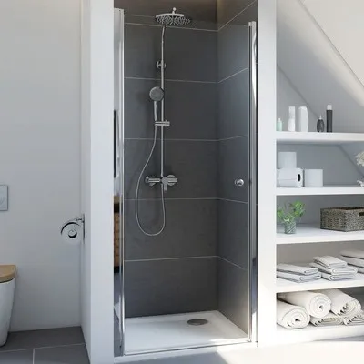 Produktbild von Drehtür für Nische Breuer Elana 6 90 cm Anschlag links Dekor Intima Profilfarbe chrom
