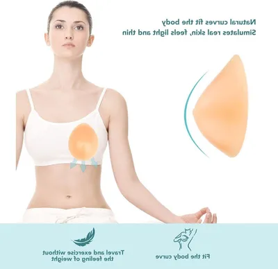 Natürliche Silikon-Breastprothesen, 120G Simulations-BH-Einsätze für Mastektomie, Transgender und Transvestiten