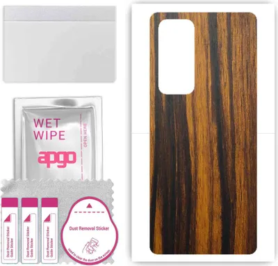 Produktbild von apgo Rückseite Schutzfolie, Skin, kompatibel mit Oppo Find X3 Neo, Hinten Displayschutzfolie aus Vinylfolie, kratzfest, einfache Montage - Tigerwood