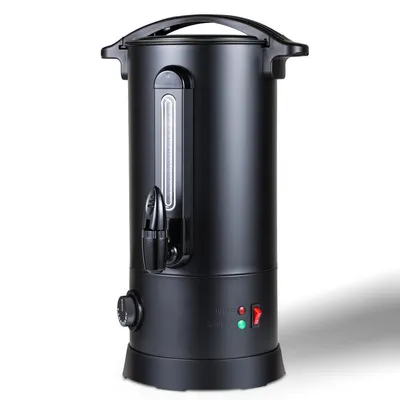 Produktbild von Jopassy Glühweinkocher 1800 W, Heißgetränkespender,Einkochautomaten, 10L, mit Auffangschale, Auslasshahn, Thermostat und Überhitzungsschutz, Temperatureinstellung von 30-110°C , Schwarz