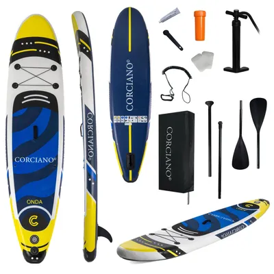Zdjęcie produktu dla Pompowana Deska SUP Corciano Onda 320cm Udźwig do 150kg Granatowa Zestaw XXL