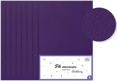 Immagine prodotto di Feltro decorativo viola 8 pezzi