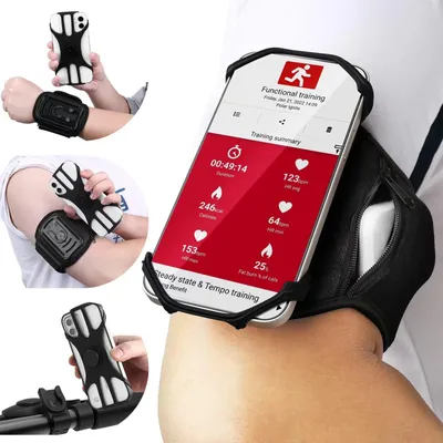 Image de Solidchoice - Support universel 3-en-1 pour smartphone, idéal pour le sport et le vélo