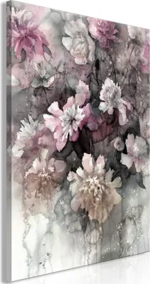 Produktbild von Vlies Leinwandbild - Colored Feeling (1 Part) Vertical 40x60 cm Blumen b-C-0819-b-a