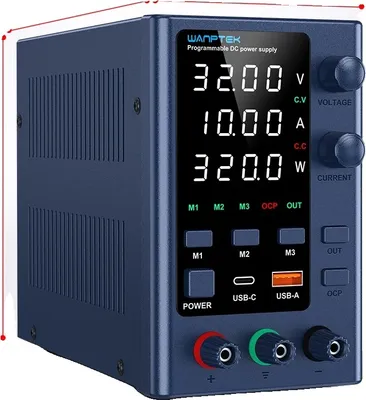 Obrázek produktu pro Stejnosměrný napájecí zdroj, výstup 30V 10A, dva porty USB, EPS3210 32V 10A
