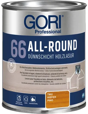 Produktbild von GORI Professional 66 ALL-ROUND, Dünnschicht-Holzlasur, kiefer, 0,75 l