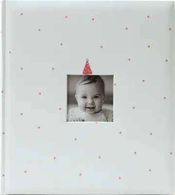 Zdjęcie produktu dla Album fotograficzny dla dzieci z rożkami BABY CLOWN 29x32/60 różowy