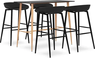 Imagen del producto de Mesa alta y taburetes de bar 5 piezas