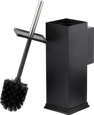 Immagine prodotto di set WC bremermann incl. supporto a parete, portaspazzolino WC quadrato in acciaio inox