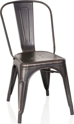 Produktbild von hjh OFFICE Bistrostuhl ohne Armlehnen VANTAGGIO COMFORT Metall Stuhl bis 150 kg belastbar