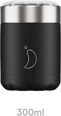 Zdjęcie produktu dla Chilly's Monochrome Black, Miska, Okrągły, 0,3 l, Czarny, Stal nierdzewna, 6 h