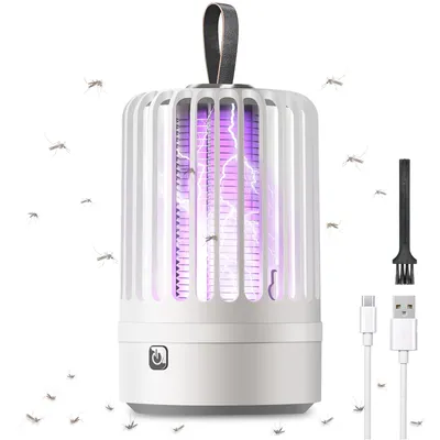 Produktbild von Mückenvernichter Lampe, Elektrische Insektenvernichter mit Nachtlicht 2 in 1, Leistungsstarke Schädlingsbekämpfung Fallen für Innen und Außen