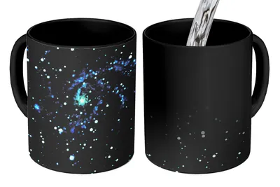 Obrázok produktu pre MuchoWow® Magický pohár Galaxia slnečnej sústavy 350 ml Pohár na zmenu farby Darček Nápad na darček - Foto hrnček