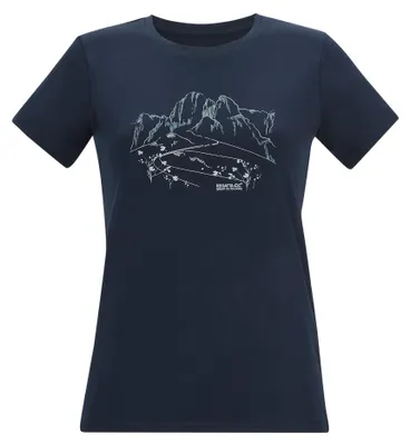 Image de T-shirt de régate "Fingal" pour femmes, modèle RG13246 (indice de protection UV 50), couleur marine