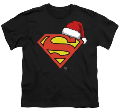 Produktbild von Superman - T-Shirt für Kinder, weihnachtliches Design TV36578 (104) (Schwarz)