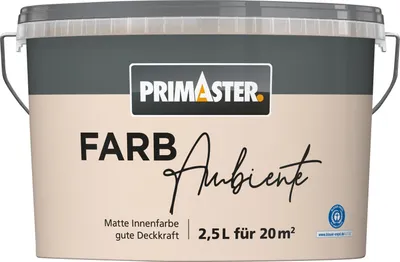 Produktbild von Primaster Farbambiente Wandfarbe matt nude 2,5 L