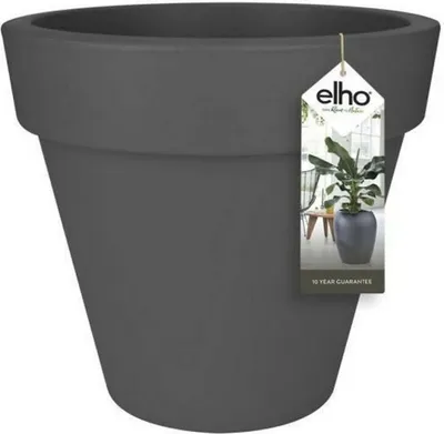 Produktbild von Elho Greenville Rund 40 - Blumentopf - Living Schwarz - Außen - Ø 39 x H 36.8 cm