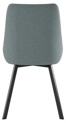 Produktbild von Fox Indoor-Sessel mit aquamarinfarbenem Mikrofaser-Sitz und -Rückenlehne, robustem Metallrahmen und modernem Design – Fox