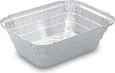 Produktbild von 100x Alu-Servierschale Menüschale eckig 940ml 202x137x59mm