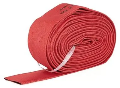 Produktbild von Garronda Flachschlauch 2 Zoll 20 m Druckschlauch 8 bar Feuerwehrschlauch ohne Schnellkupplungen Layflat-Schlauch Wasserförderung Entwässerung Baustelle GD-0229 Rot