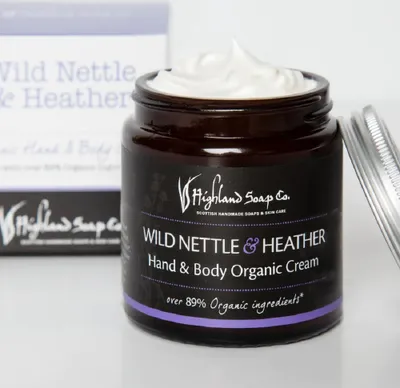 Produktbild von The Highland Soap Company Hand- & Körpercreme Wild Nettle & Heather 120ml
