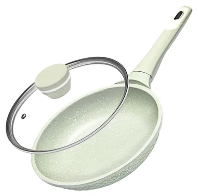 Productafbeelding van Braadpan - 20 cm - Met deksel - Aluminium - Antiaanbaklaag - Inductie