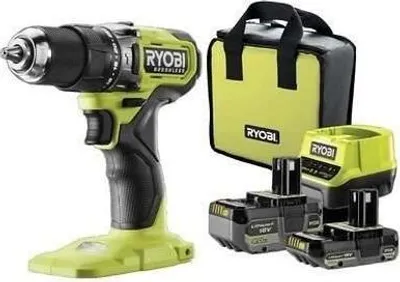 Immagine prodotto di Trapano avvitatore a percussione RYOBI BRUSHLESS 18V ONE+, 54 Nm, 2 batterie da 4 e 2 Ah, RPD18BL1-2C42S