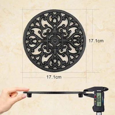 Obrázek produktu pro Žáruvzdorné kovové podložky, 2 ks, průměr 17 cm