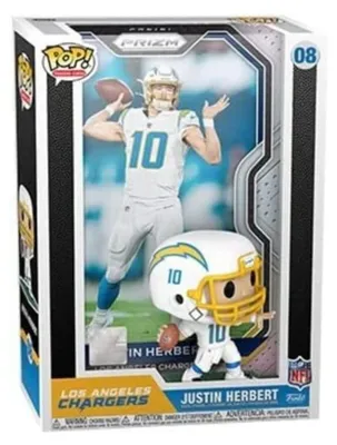 Image de Funko POP  NFL Trading Cards - Figurine à collectionner - Justin Herbert #08 / Los Angeles Chargers