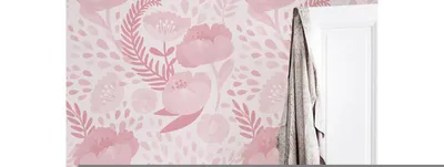 Produktbild von Coloray Fototapete 104x70 cm An Einer Wand Latex Latextapete - Shabby Mohn Vintage Mohnblume Blumen