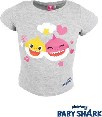 Image de Baby Shark - T-shirt - gris - taille 92