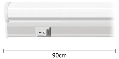 Produktbild von Alcapower LED-Lichtleiste T5 90cm 12W 1400lm 4000K Neutralweiß,  120° Abstrahlwinkel für Innenbeleuchtung.