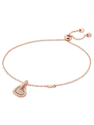Image de Michael Kors MKC1748CZ791 Bracelet Femme Cœur Argent 925 Rose 22 cm