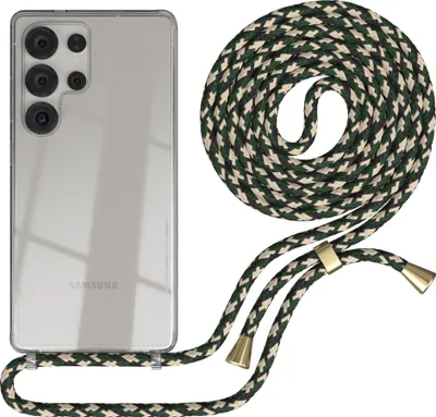 Produktbild von EAZY CASE Handykette mit Hülle für Samsung Galaxy S25 Ultra Backcover Handykette, zum Umhängen in Grün