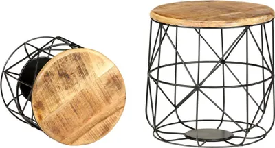 Produktbild von vidaXL Couchtische 2 Stk. Massivholz Mango