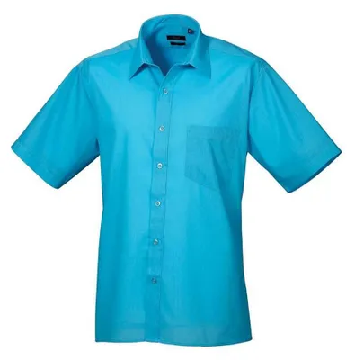 Produktbild von Premier - Hemd für Herren kurzärmlig LT4512 (39,5 cm) (Türkis)