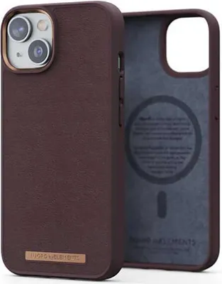 Produktbild von Njord byELEMENTS NA41GL05U, Cover, Apple, iPhone 14, 15,5 cm (6.1"), Braun