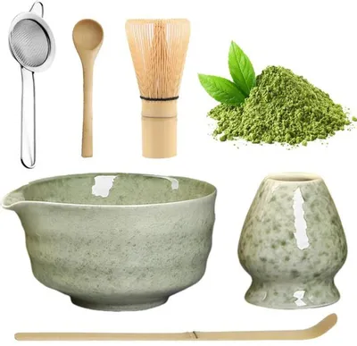 Obrázek produktu pro Ibenzoa® Kompletní sada na přípravu matcha s keramickou miskou a příslušenstvím