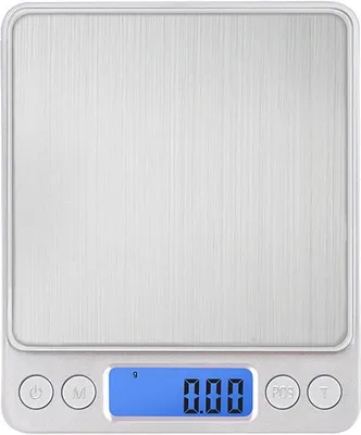 Immagine prodotto di Bilancia da cucina digitale da 500g con precisione di 0,01g/0,001 once, bilancia da cucina ricaricabile con porta USB