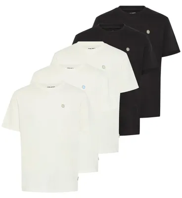 Produktbild von Blend BHVIGT 5 pack Herren T-Shirt Kurzarm Shirt Baumwollmischung regular fit