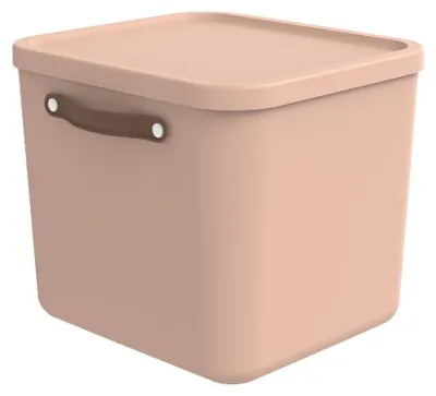 Produktbild von Rotho Aufbewahrungsbox 40L Maloja - Kunststoffbox mit Deckel - Stapelbox 39,5 x 38,0 x 34,0 cm - Plastikbox Ordnungsbox Allzweckkiste